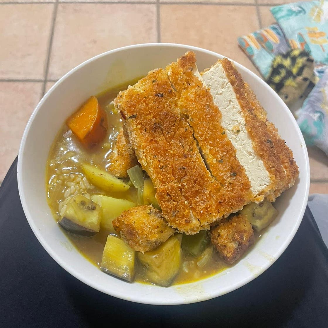 Tofu Katsu and Japanese Curry