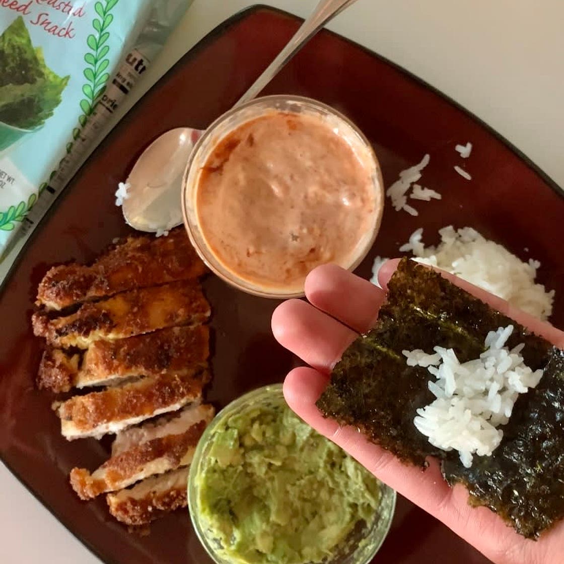 Chicken Katsu Mini Wraps