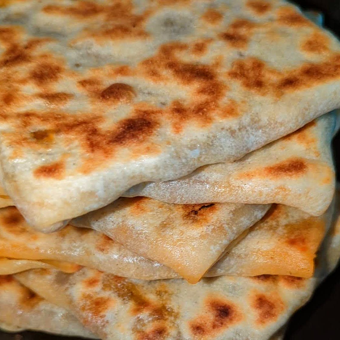 Mhadjeb- Stuffed Semolina Flatbread
