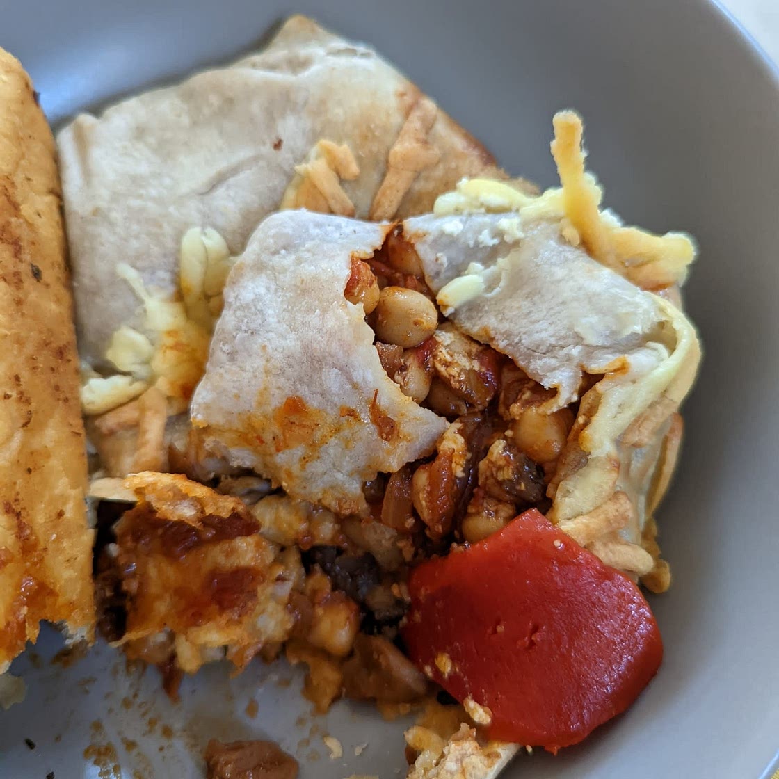 Chickpea and Mushroom Enchiladas