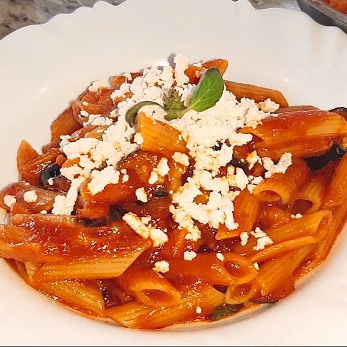 Pasta ALLA NORMA SICILIAN 🍆 (eggplant  tomato ricotta) DAY 2