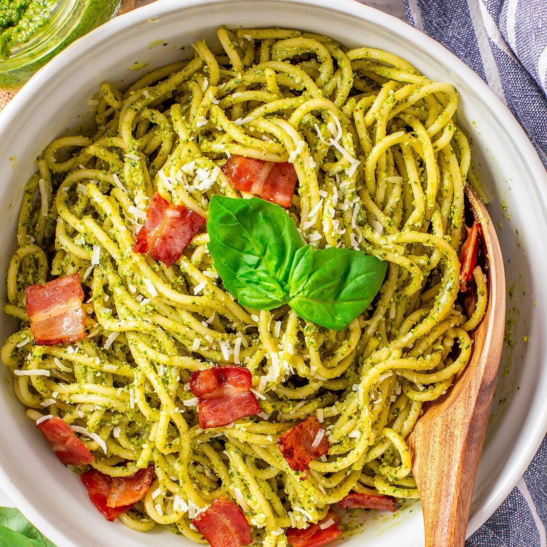 Bacon Pesto Pasta