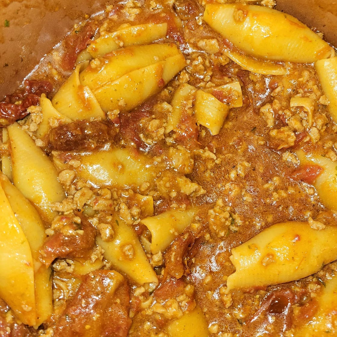 Sun Dried Tomato and Turkey One Pot Pasta