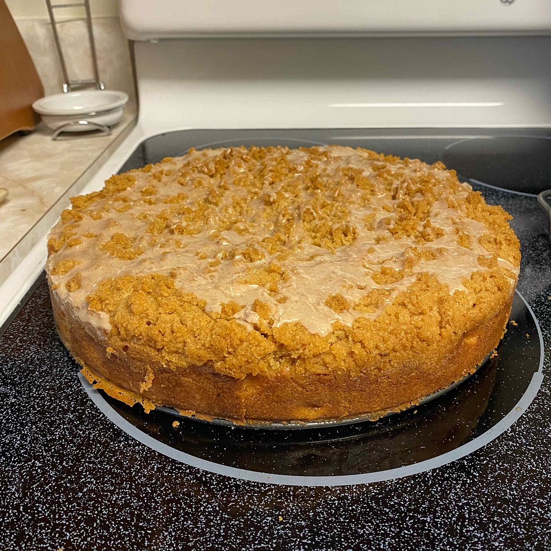 Peach Cobbler Coffee Cake