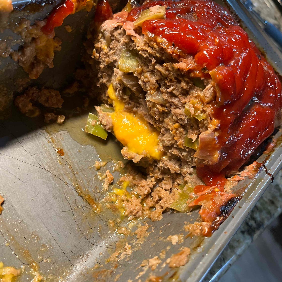 Cheesy Hatch Chili Meatloaf