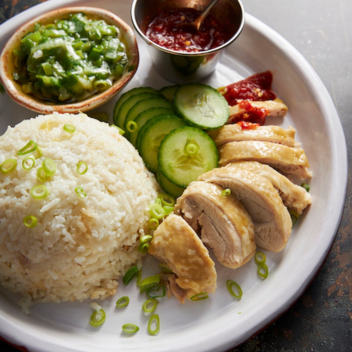 Easy One-Pot Hainanese Chicken Rice