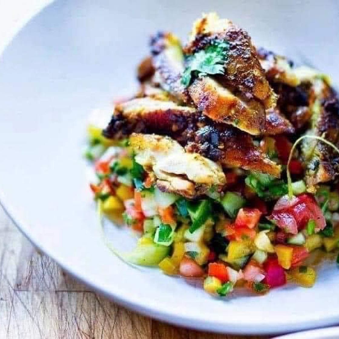 Grilled Asian Chicken Salad 