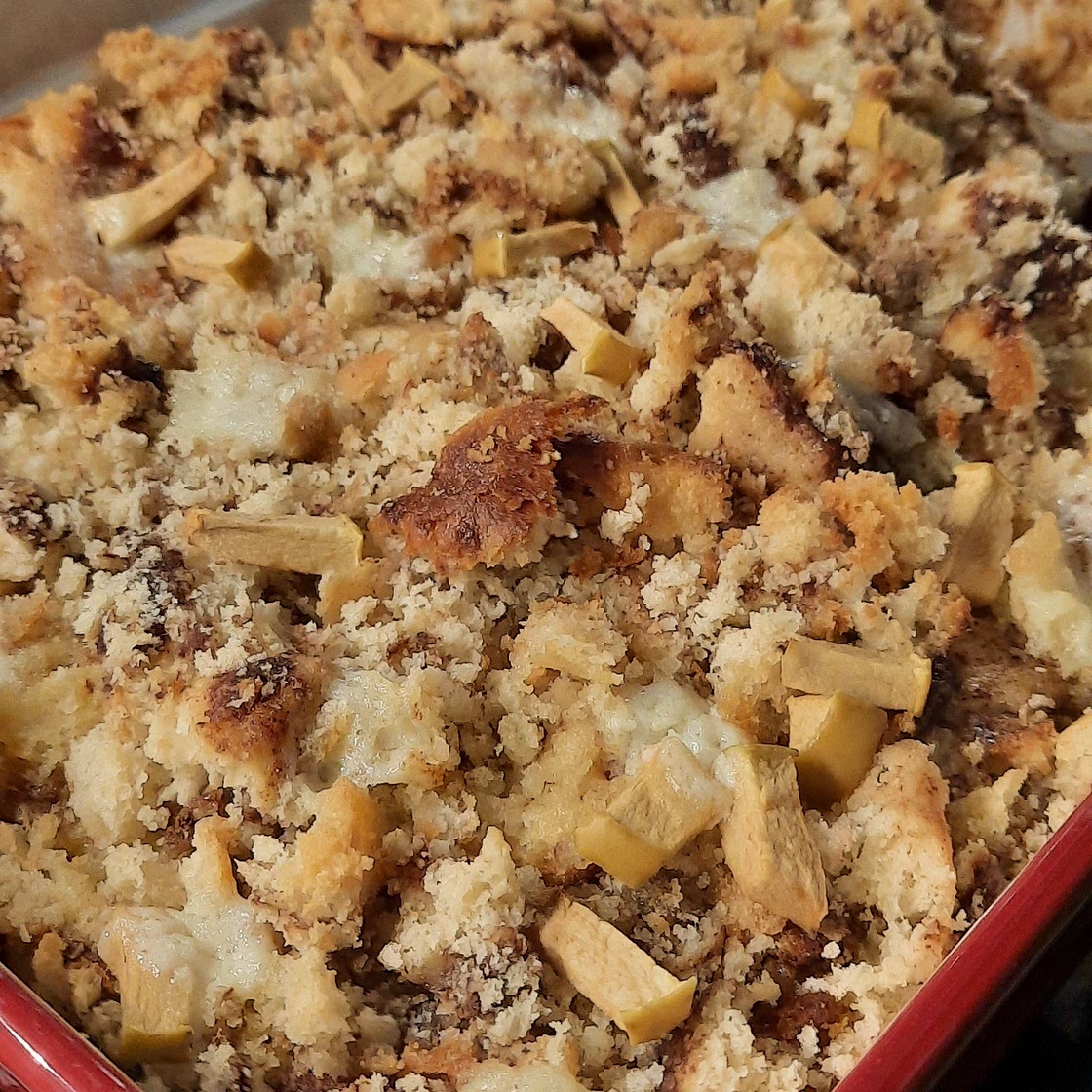 Apple Cinnamon Roll Strata