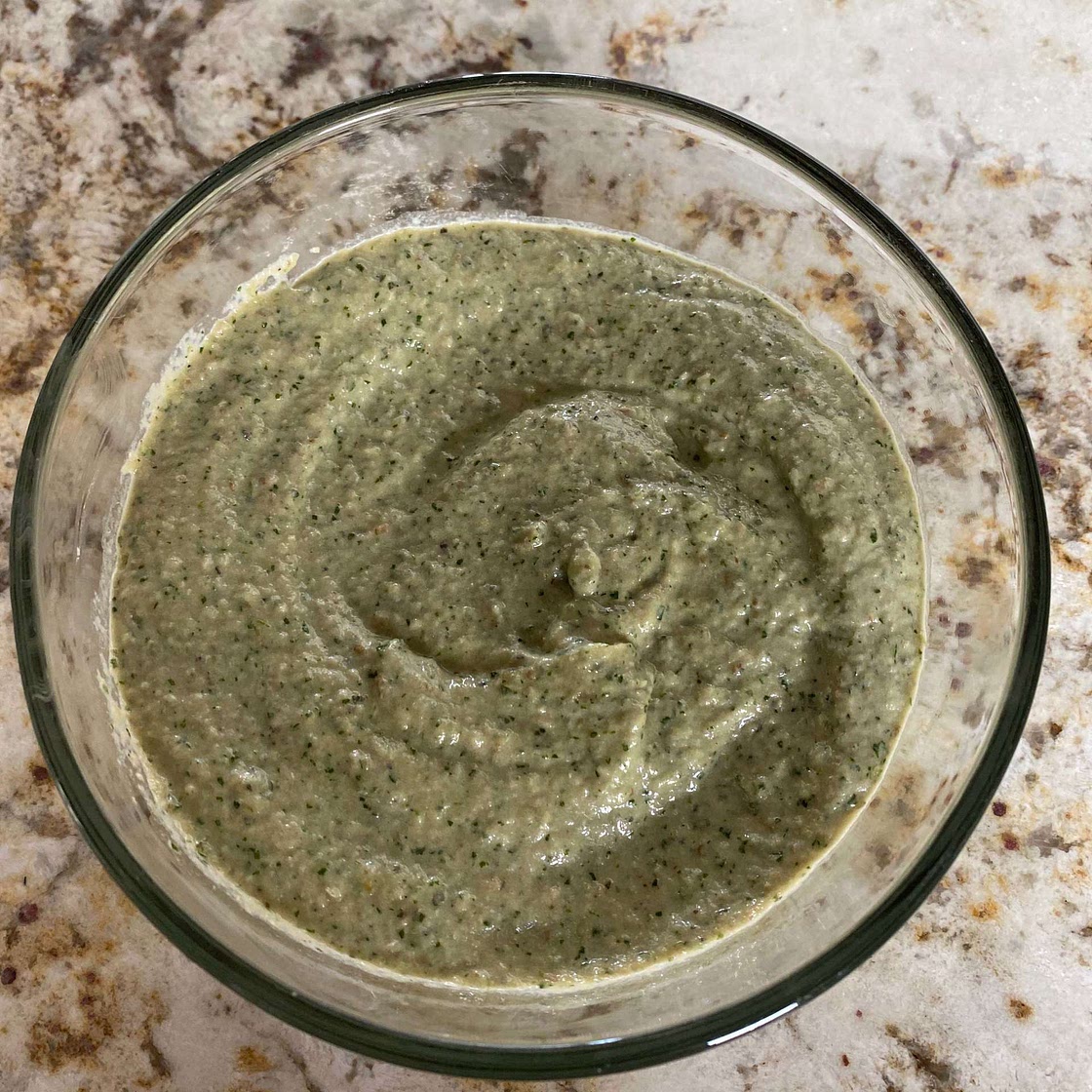 Aubergine and Boursin Dip