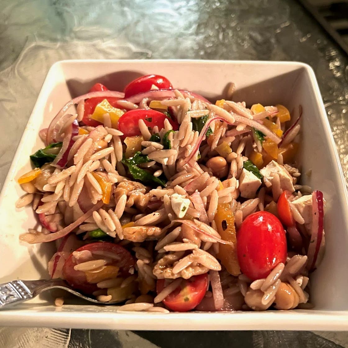 Feta Orzo Salad