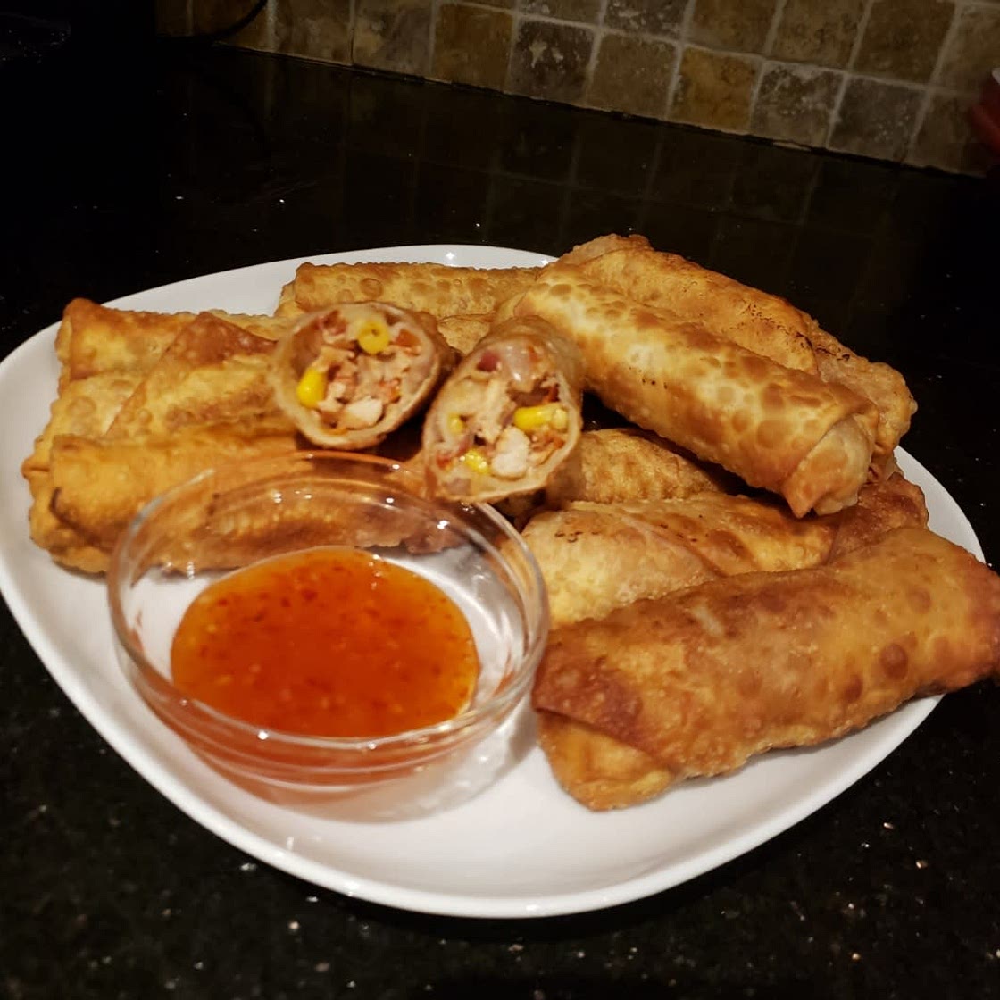 Chicken Egg Rolls & Sweet Thai Sauce