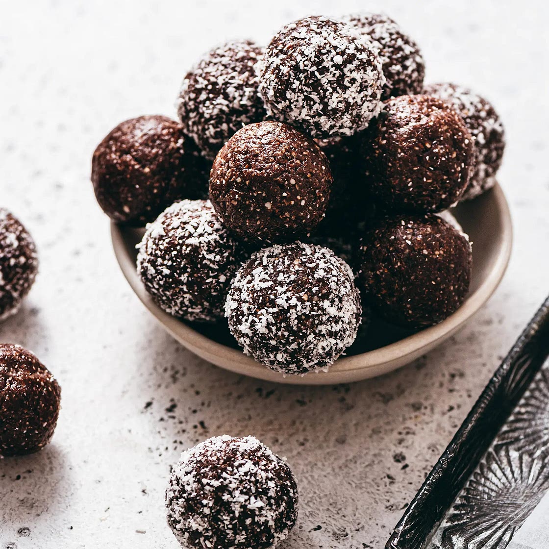 Energyballs fondantes au chocolat