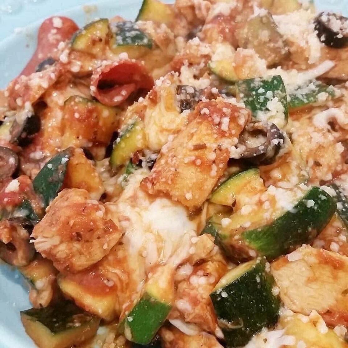 Italian Skillet Chicken & Zucchini Casserole
