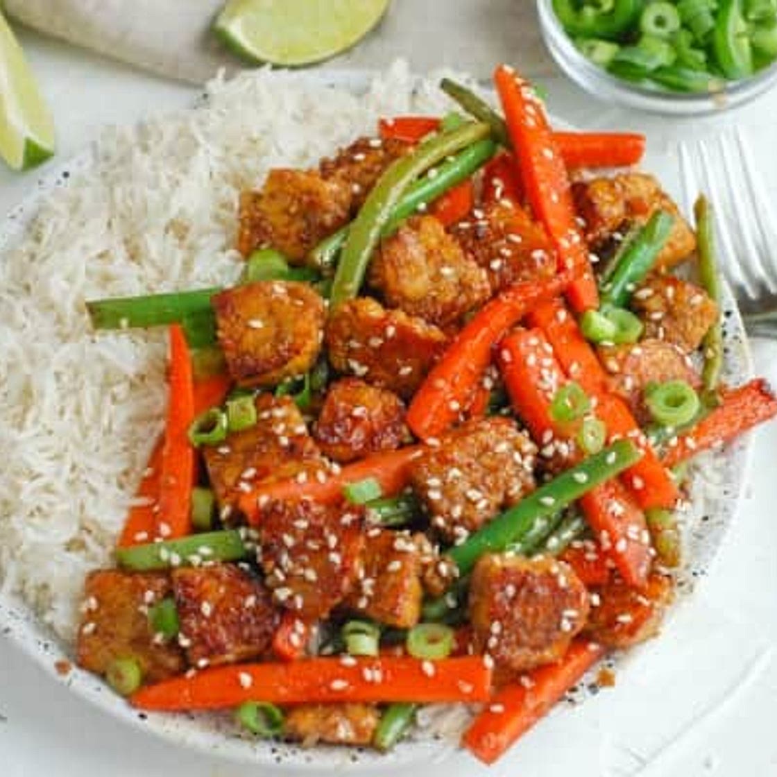 Sesame Ginger Tempeh Stir Fry