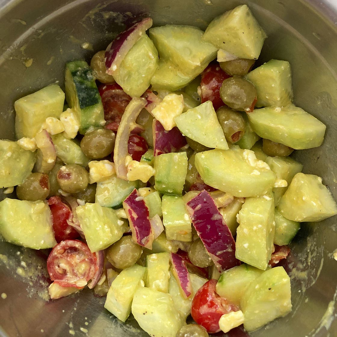 Easy Greek Cucumber Salad