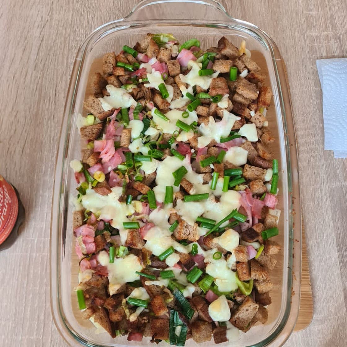 Roastbeef-Gröstel-Auflauf mit Raclette-Käse