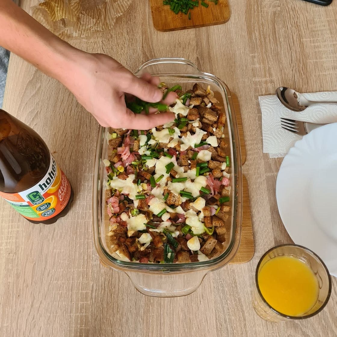 Roastbeef-Gröstel-Auflauf mit Raclette-Käse