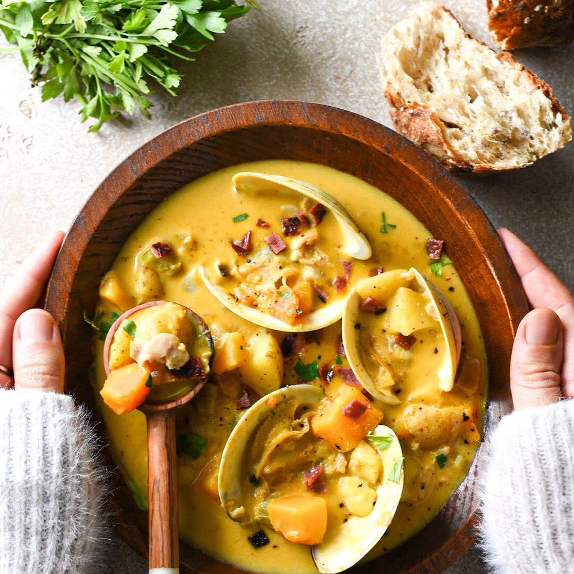 Pumpkin Clam Chowder
