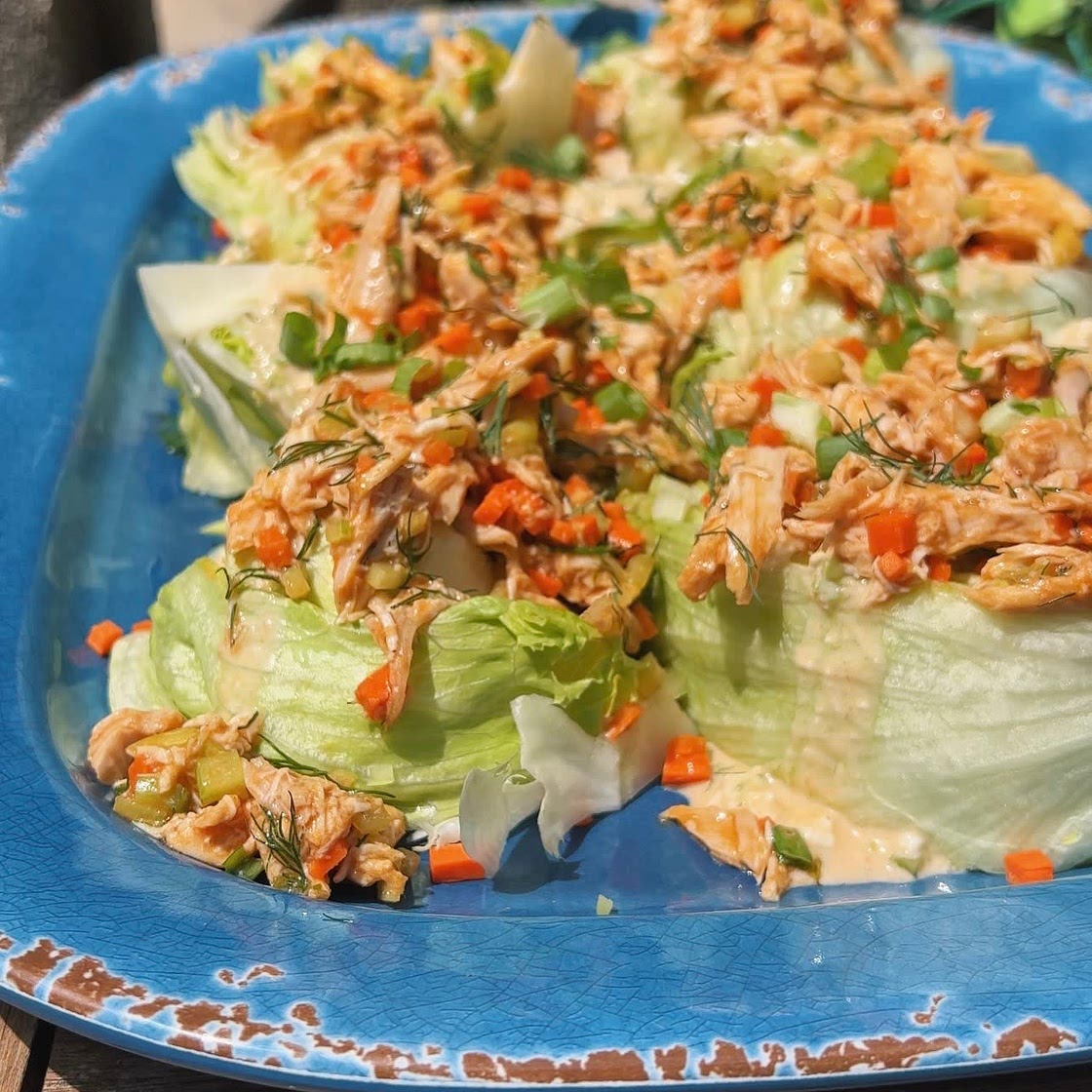 Buffalo Chicken Wedge Salad