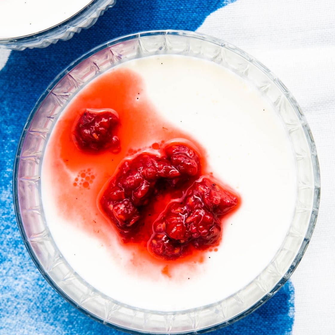 Inna Panna Cotta: z maślanką i różanymi malinami - Rozkoszny