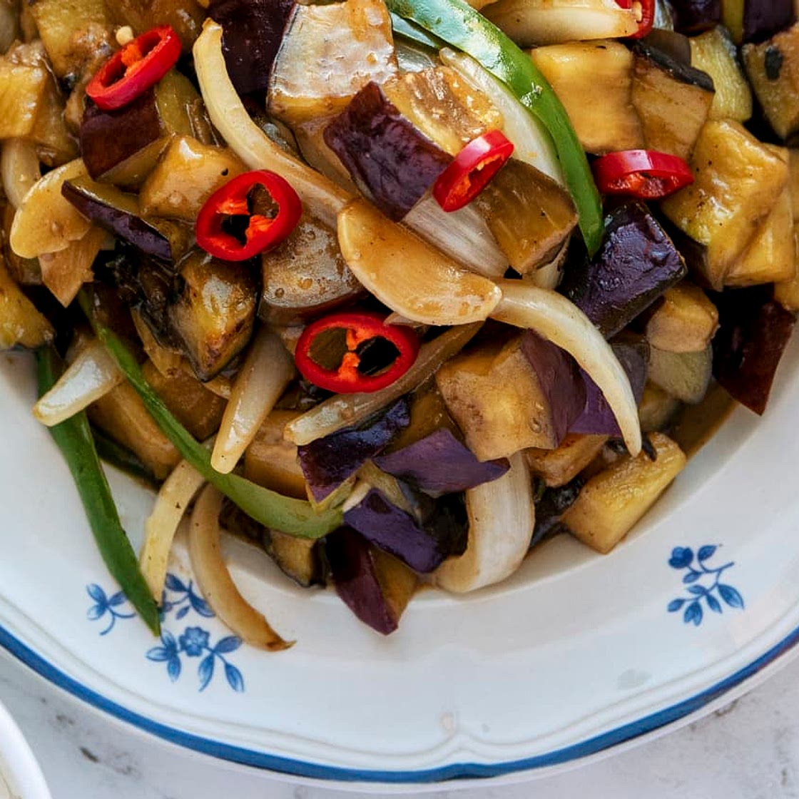 Garlicky Eggplant Stir-Fry