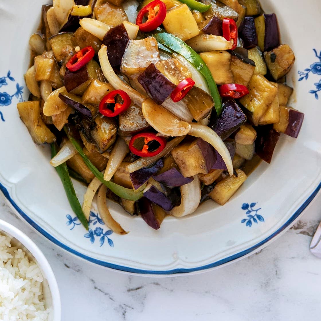 Garlicky Eggplant Stir-Fry