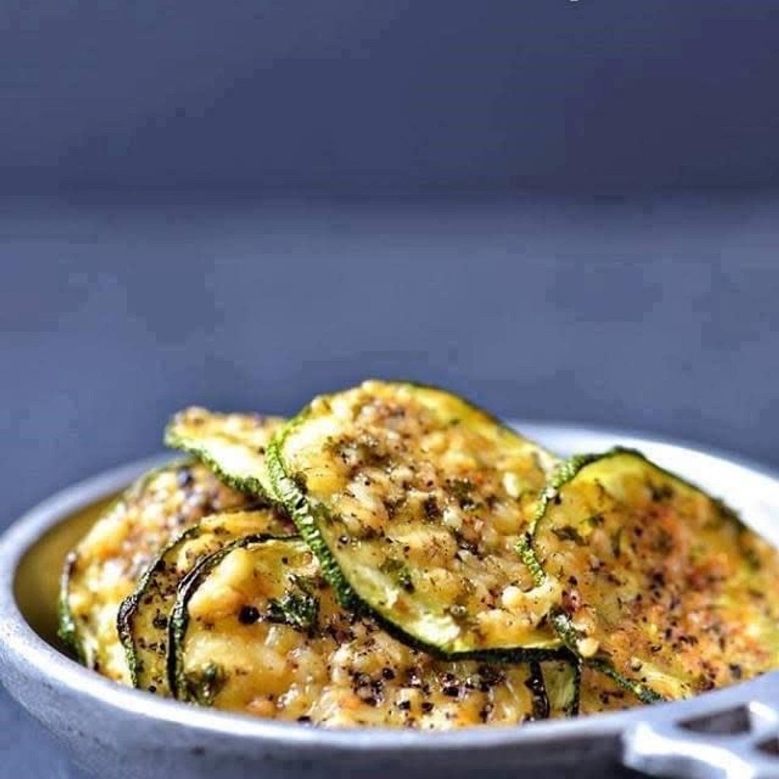 Parmesan and Black Pepper Zucchini Chips