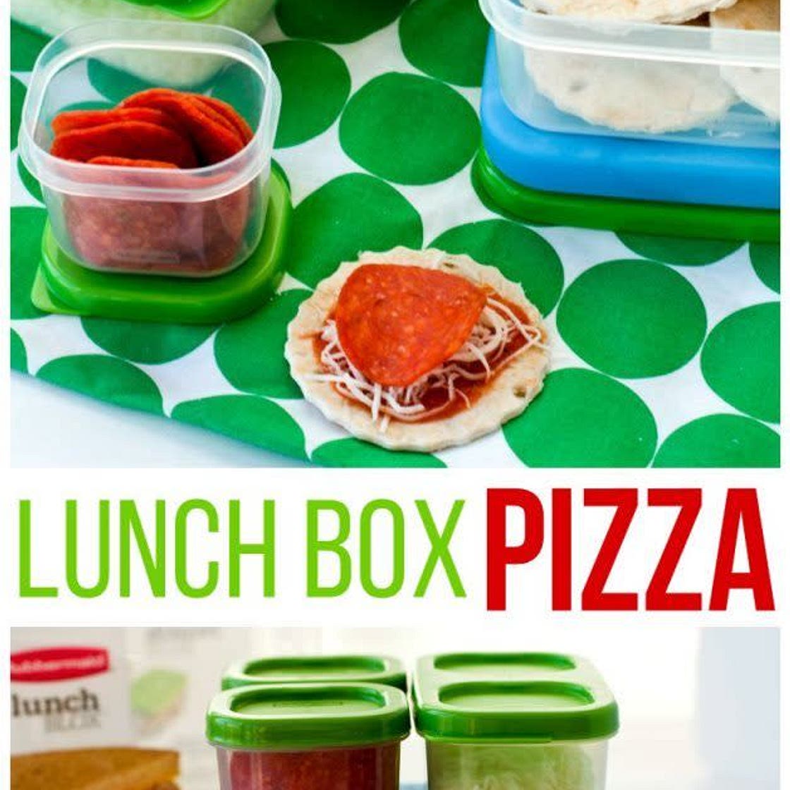 Lunch box pizza