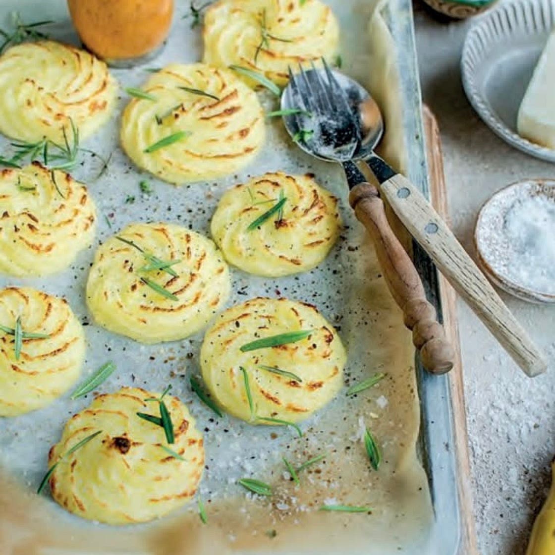 Baked mashed potatoes
