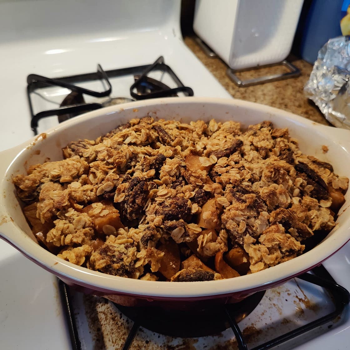 Maple Bourbon Apple Crisp