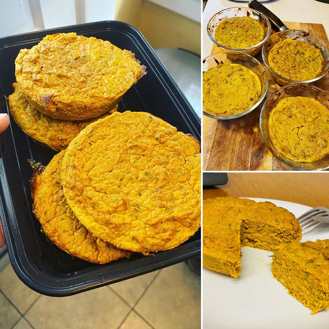 Anchovy, parsley and pumpkin Frittatas