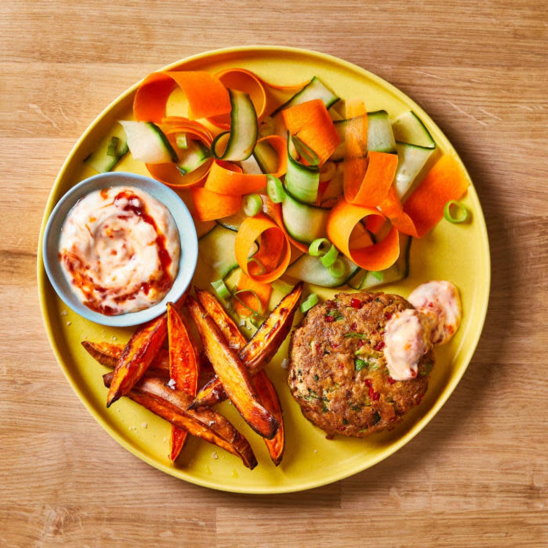 Thai-Style Tuna Fishcakes With Sweet Potato Wedges