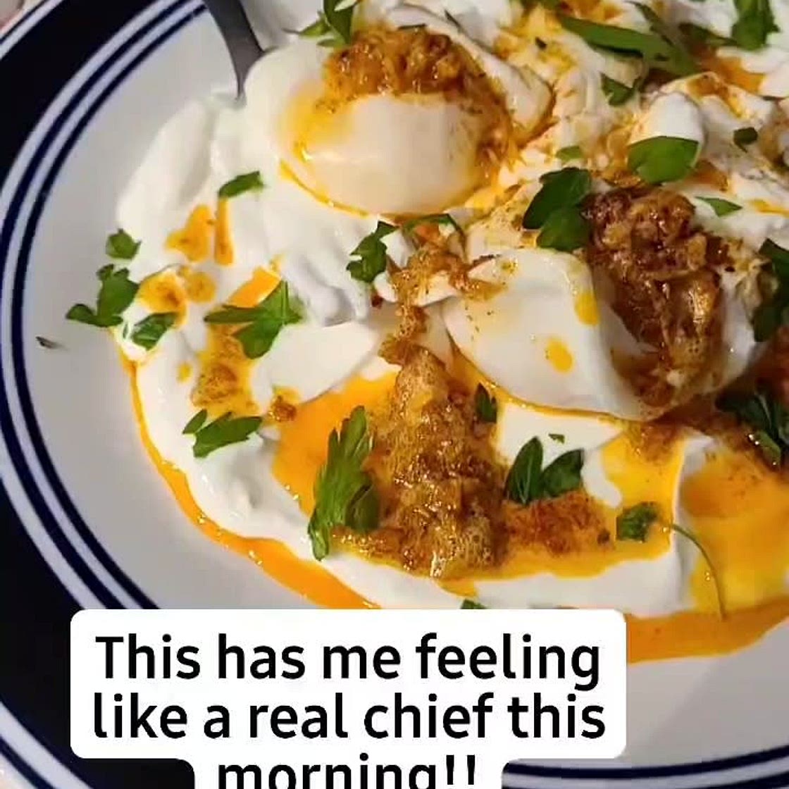 Turkish Eggs (Cilbir)
