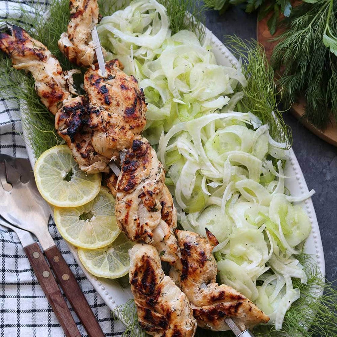 Yogurt Herb Marinated Grilled Chicken