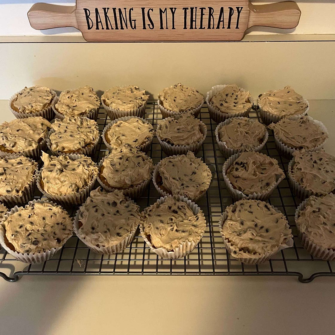 Chocolate Chip Cookie Dough Cupcakes