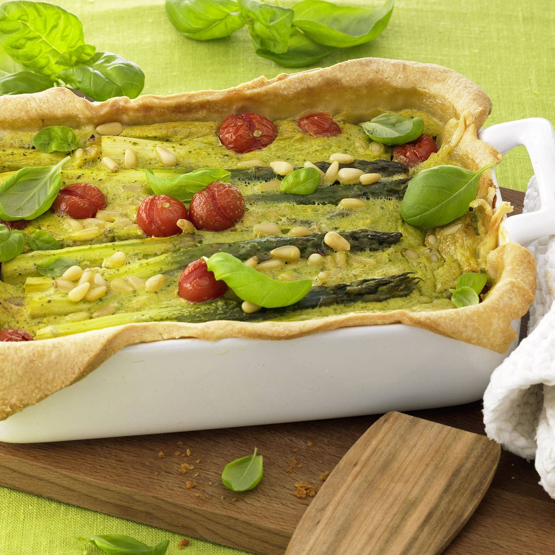 Spargel Quiche