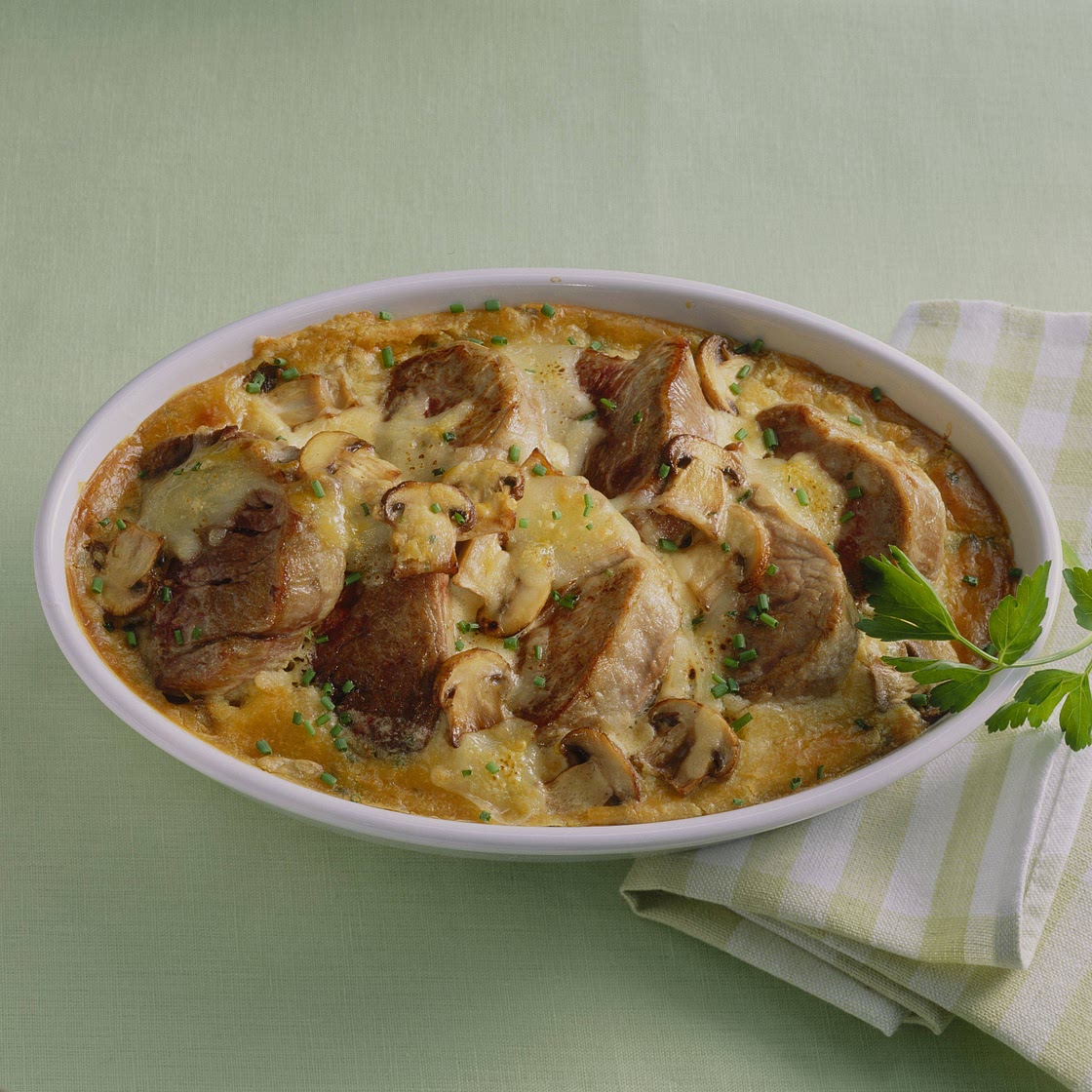 Gratiniertes Waldpilz-Sahne-Filet