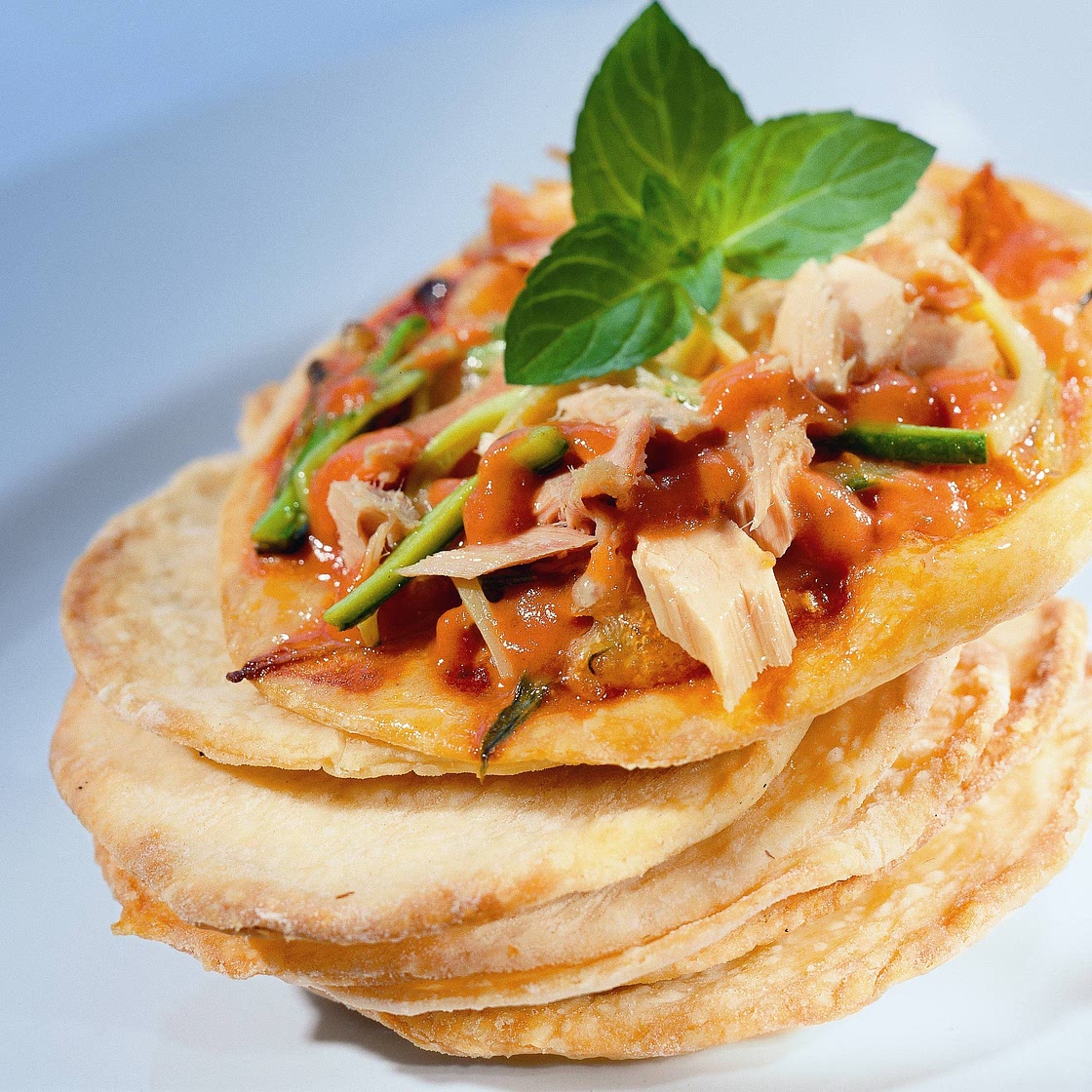 Thunfisch-Zucchini-Pizza