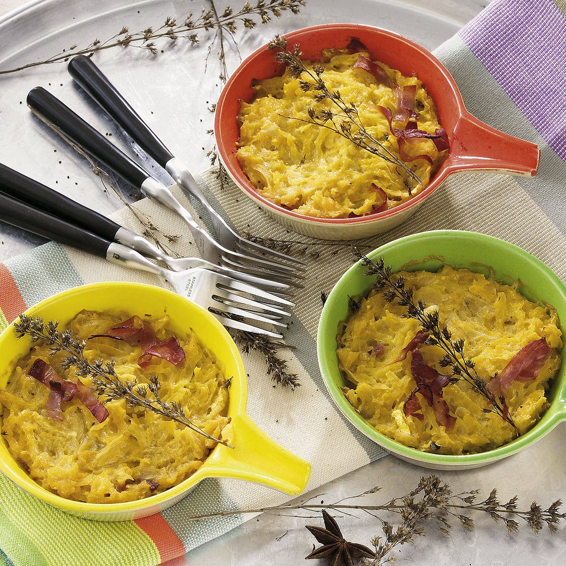 Steckrübengratin mit Sternanis