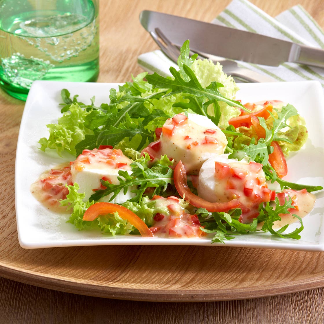 Rucolasalat mit Ziegenkäse