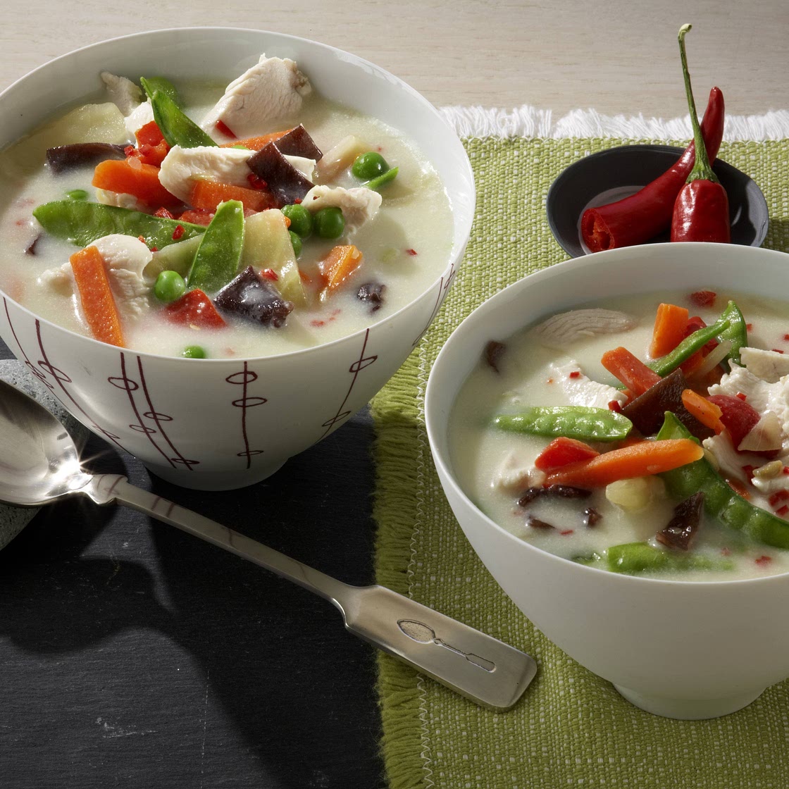 Spargelcremesuppe Asia-Style