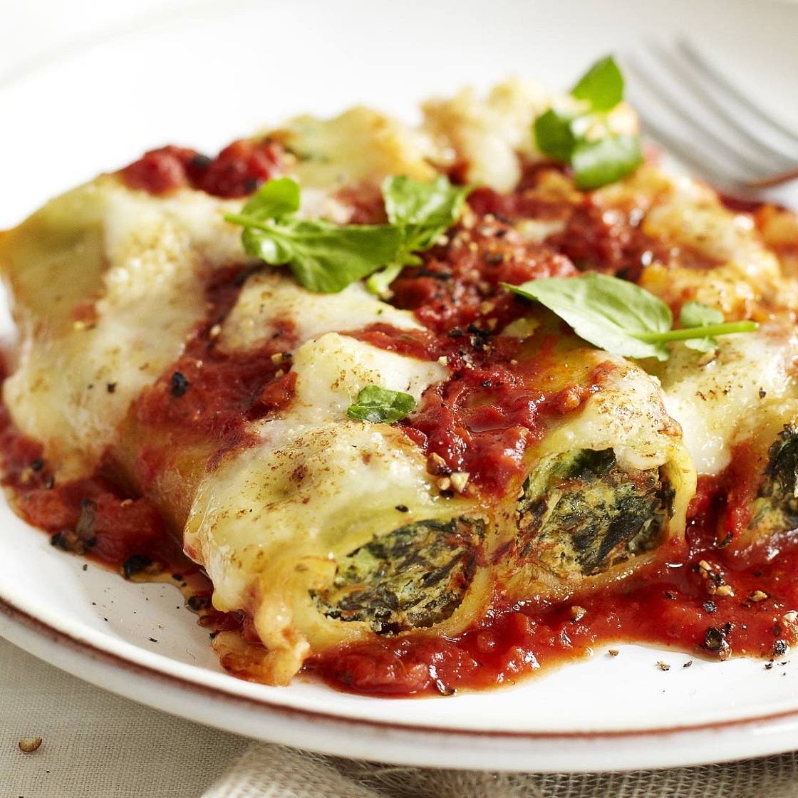 Spinat-Brunnenkresse-Cannelloni