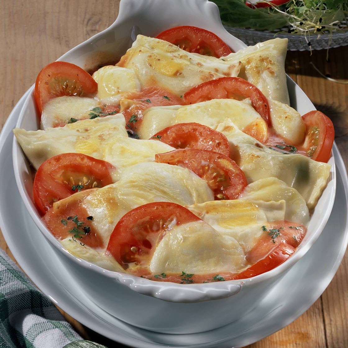 Überbackene Maultaschen