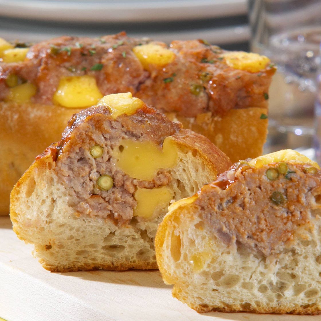 Partybrot mit Hack
