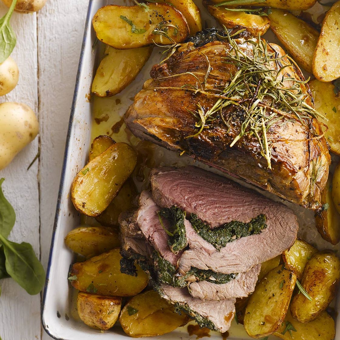 Gefüllter Lammbraten