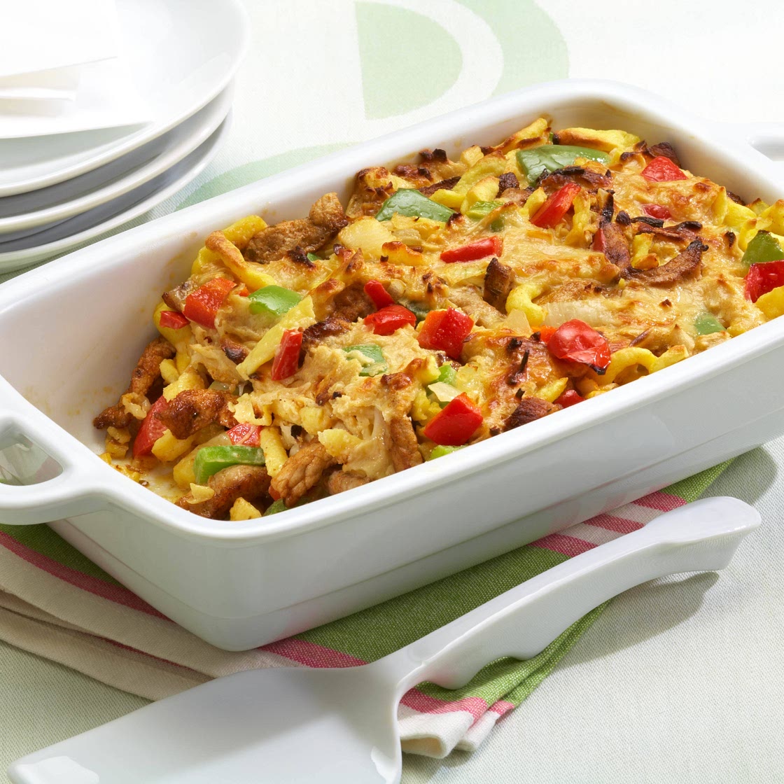 Spätzlegratin mit Gyros