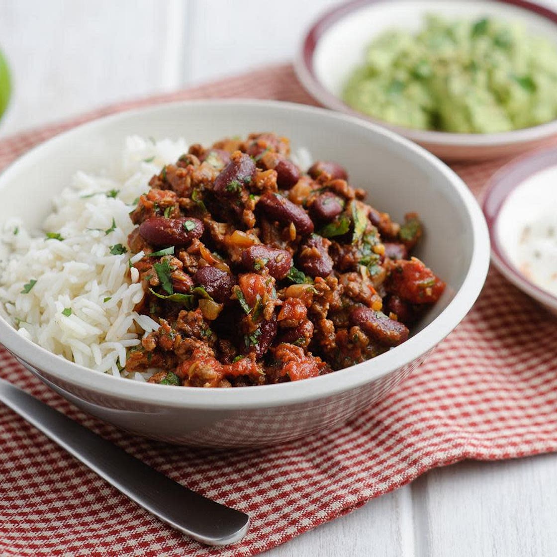 Chilli con carne & rice