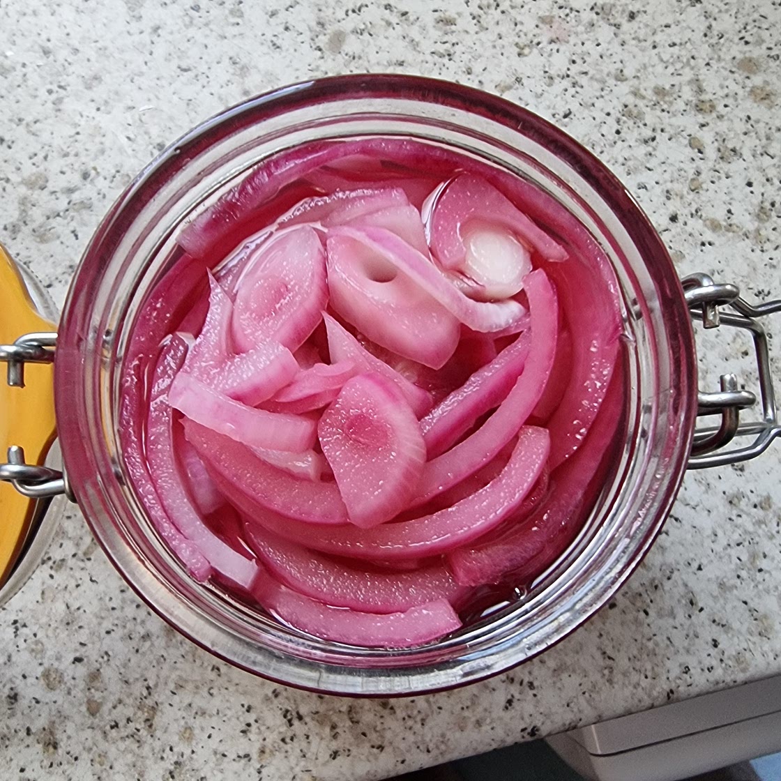 Perfectly pickled Red onion
