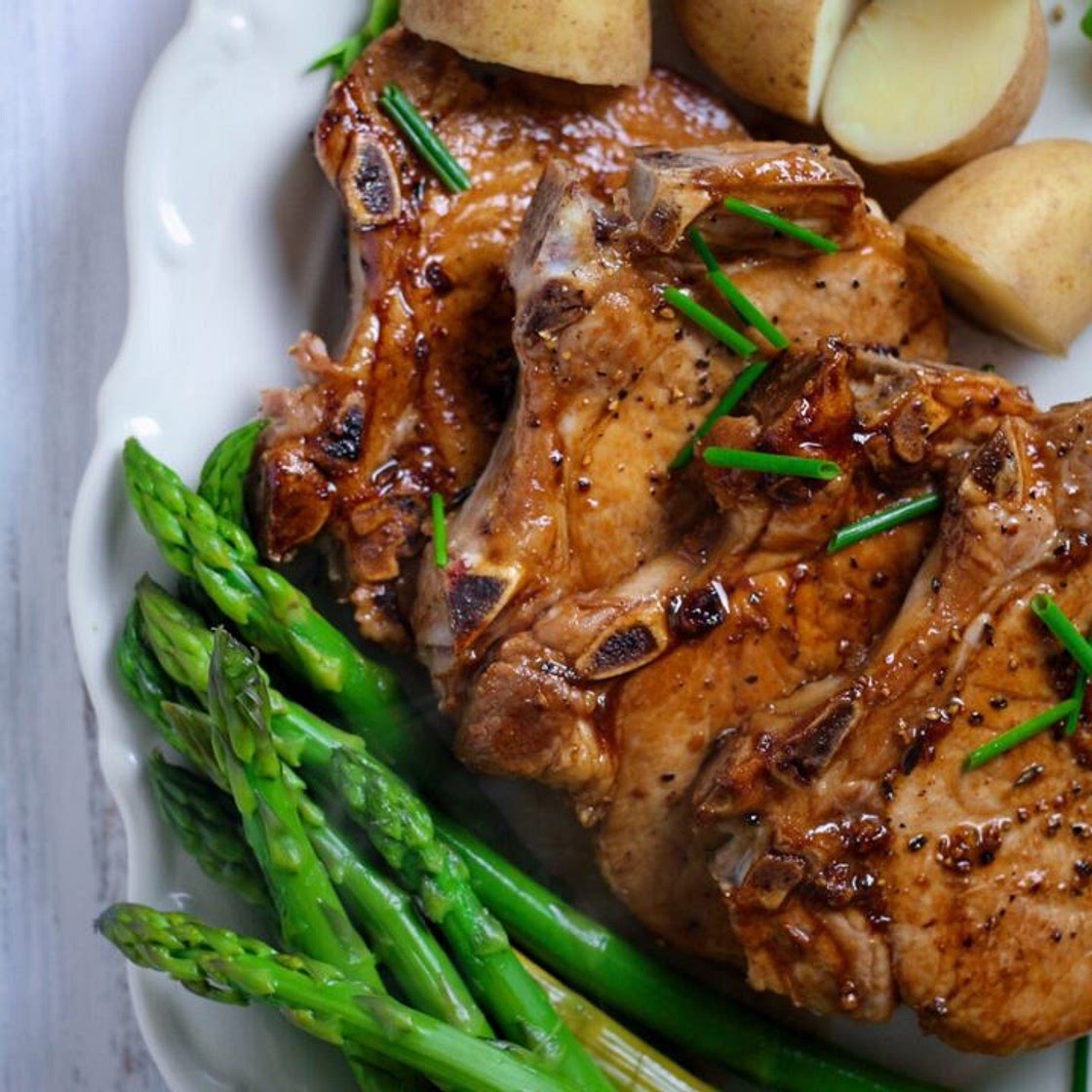 Maple Glazed Pork Chops