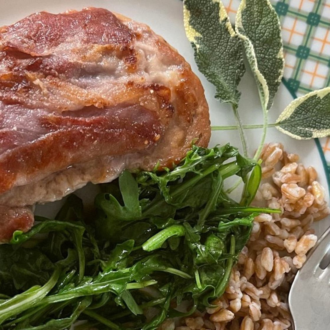 Pork Tenderloin Saltimbocca is a delicious concoction